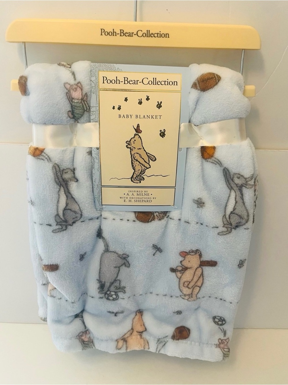 Winnie the Pooh Bear Collection Baby Blanket Soccer Football Basketball Baseball